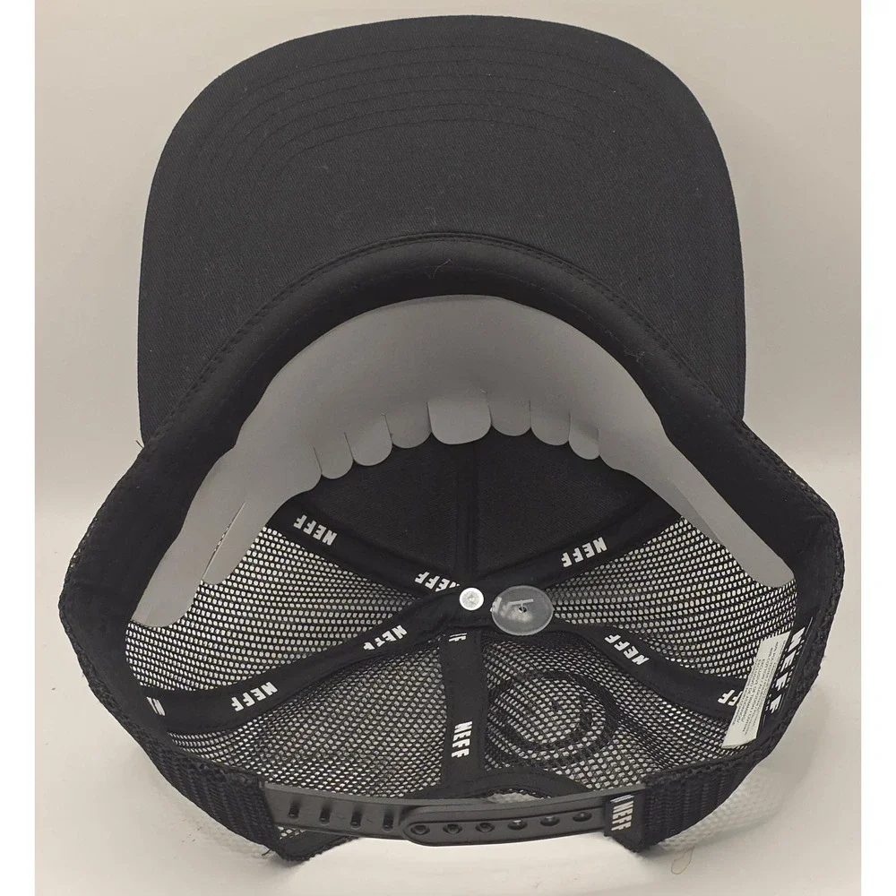 Neff Trucker Hat Camo Snapback Cap Mesh Flat Brim‎ Forever Fun Skate Snowboard